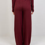 Double Zip Top – Burgundy - Hushy Wear