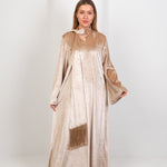 Hushy Velvet Basic Dress - Beige - Hushy Wear