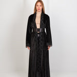Hushy Velvet Kaftan - Black - Hushy Wear