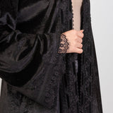 Hushy Velvet Kaftan - Black - Hushy Wear