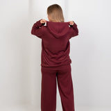 Oversized Hoodie – Burgundy - Hushy Wear