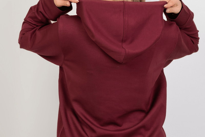Oversized Hoodie – Burgundy - Hushy Wear