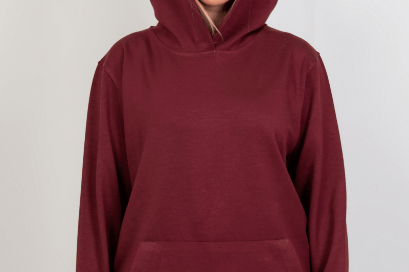 Oversized Hoodie – Burgundy - Hushy Wear