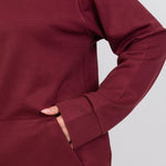 Oversized Hoodie – Burgundy - Hushy Wear