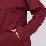Oversized Hoodie – Burgundy - Hushy Wear