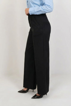 Premium High Waist Trouser - Black - Hushy Wear