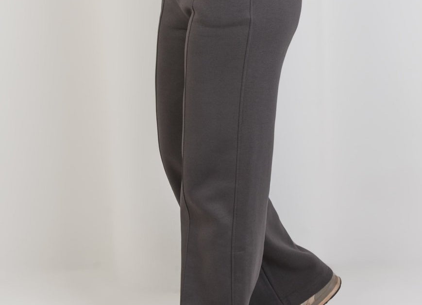 Relaxed Fit Half - Zip Sweater & Pants Set – Gray - Hushy Wear