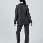 Relaxed Fit Two Button Blazer (Blazer Only) - Gray - Hushy Wear