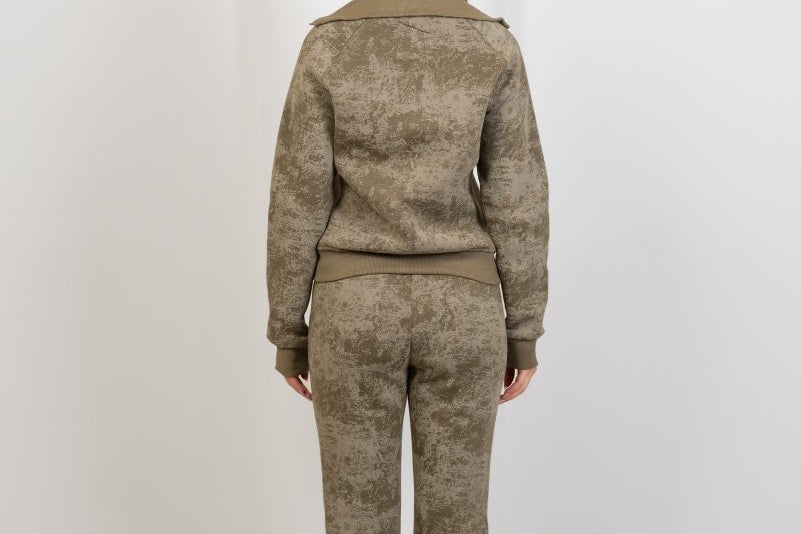 Relaxed Fit Washed Pants – Olive - Hushy Wear