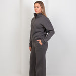 Wide - Leg Lounge Sweatpants – Gray - Hushy Wear