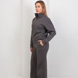 Wide - Leg Lounge Sweatpants – Gray - Hushy Wear