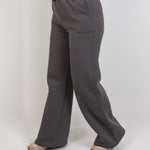 Wide - Leg Lounge Sweatpants – Gray - Hushy Wear