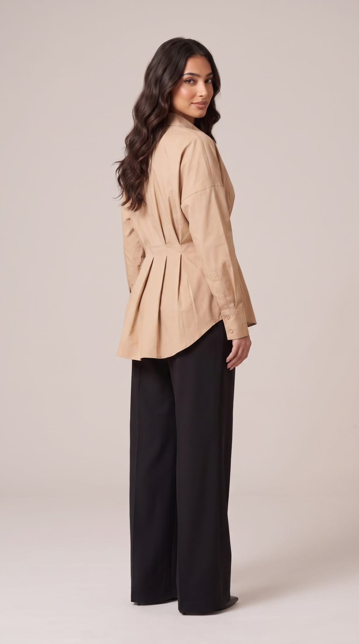 The Santorini Blouse – Beige