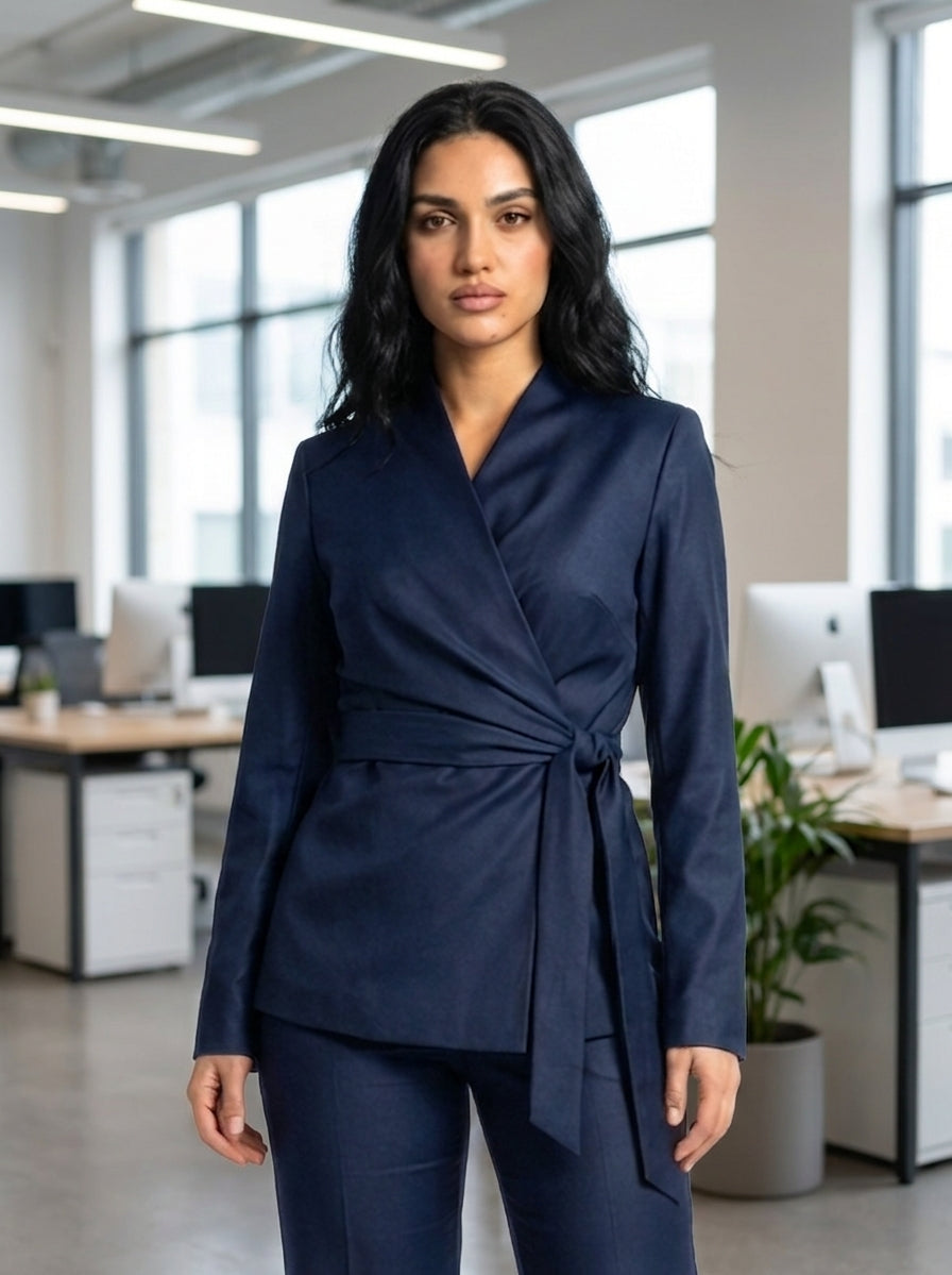 Kimono Premium Blazer - Navy