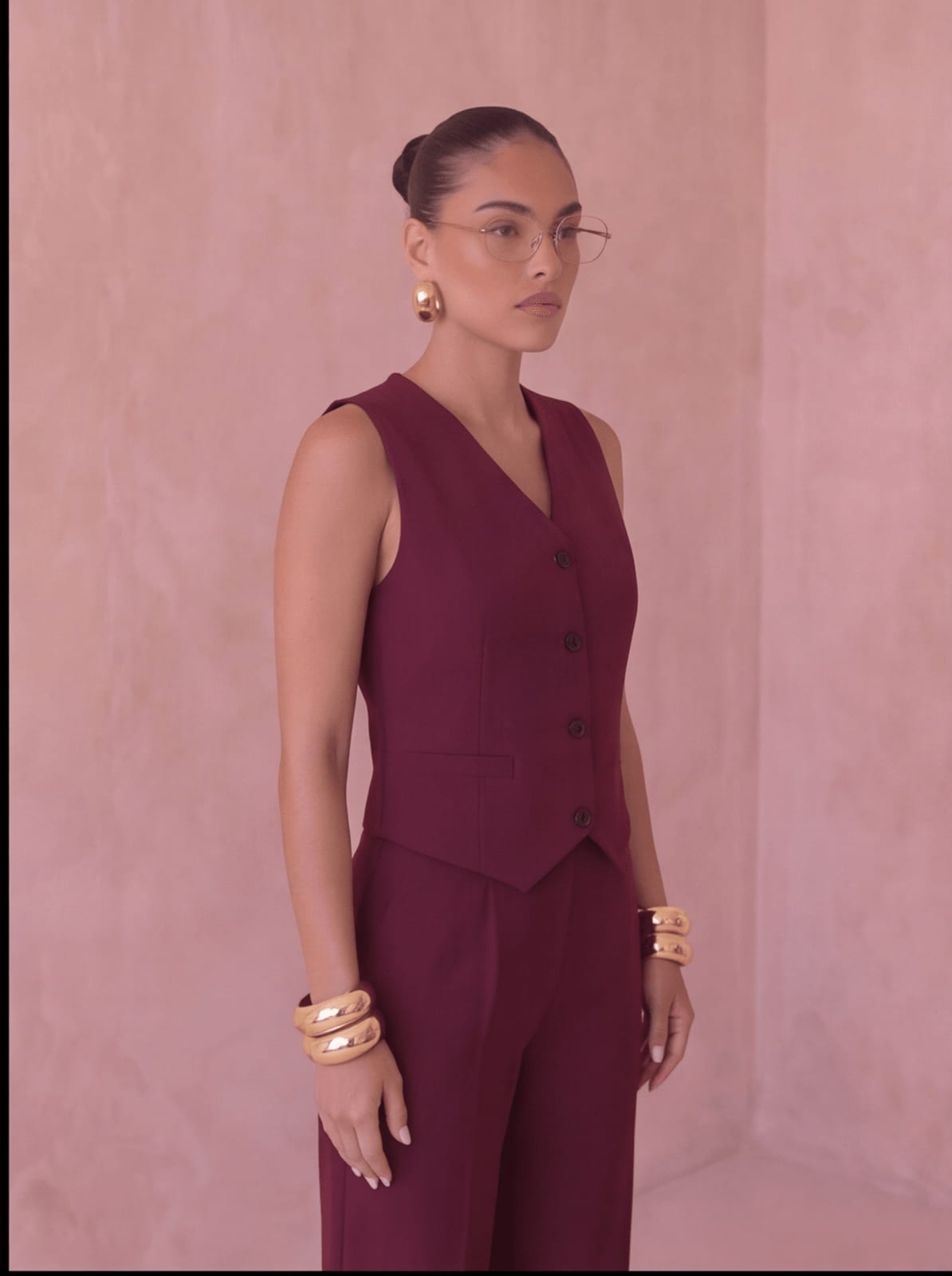 Burgundy Classic Vest Only