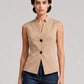 The V-Line Beige Vest