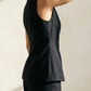 Premium V - Line Vest & Pants Set - Black - Hushy Wear