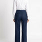 Elegant Wide-Leg Trousers – Navy