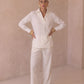 Verto Linen Offwhite Set (Top & Pants)