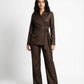 Elegant Wide-Leg Trousers – Brown