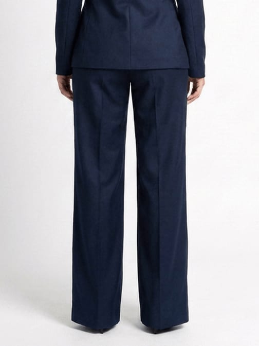 Elegant Wide-Leg Trousers – Navy