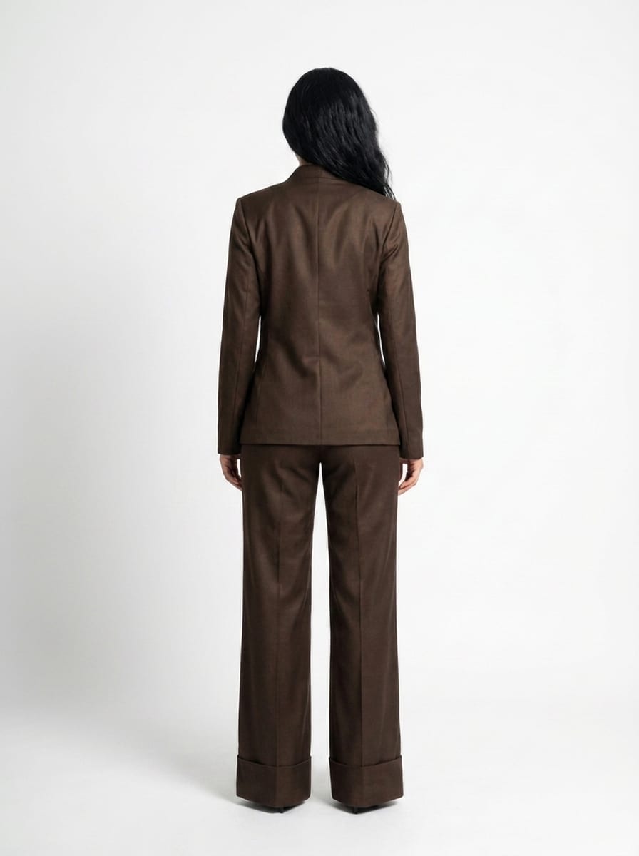 Kimono Dark Brown Suit
