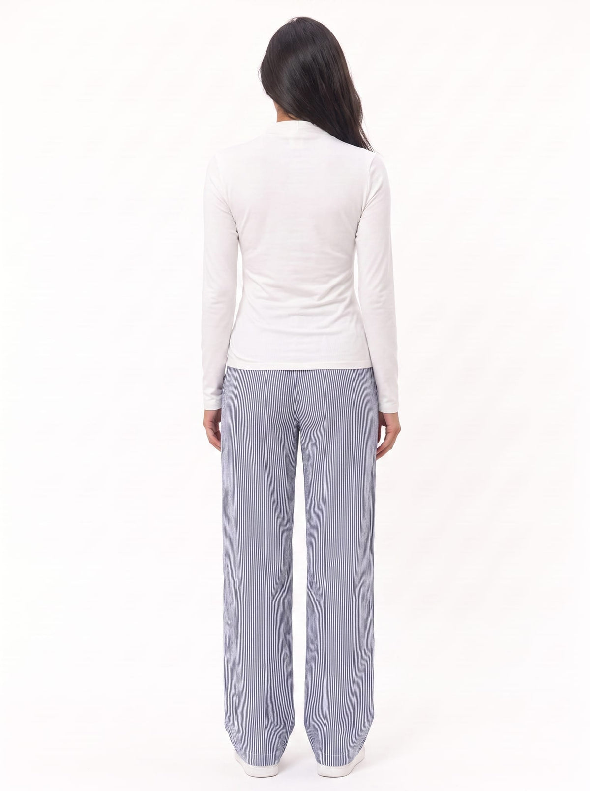 Asymmetric Sculpt Top - White