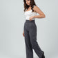 Gray High-Waist Classic Trousers