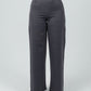 Gray High-Waist Classic Trousers