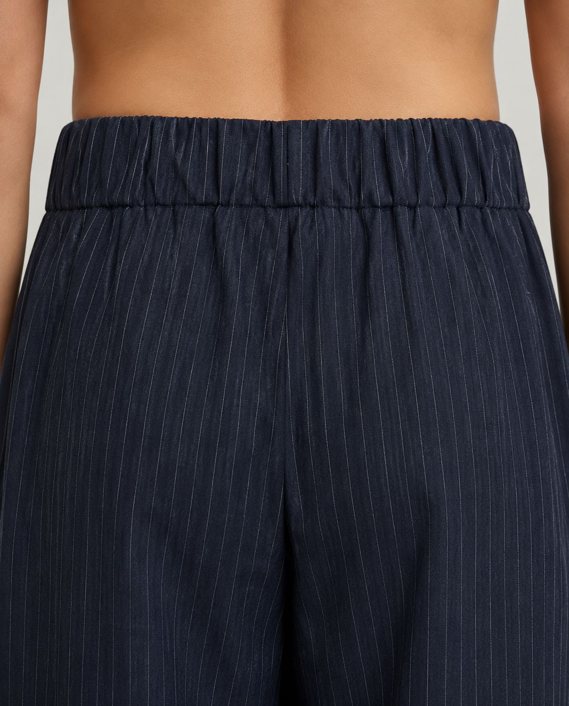 The Madison Pinstripe Trousers - Navy