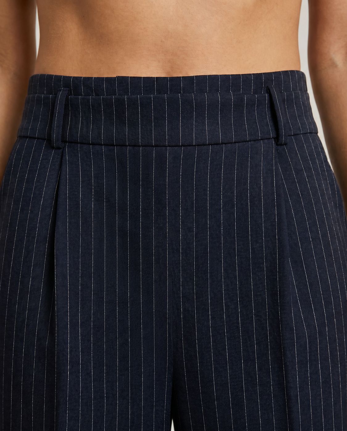 The Madison Pinstripe Co-Ord Set - Navy