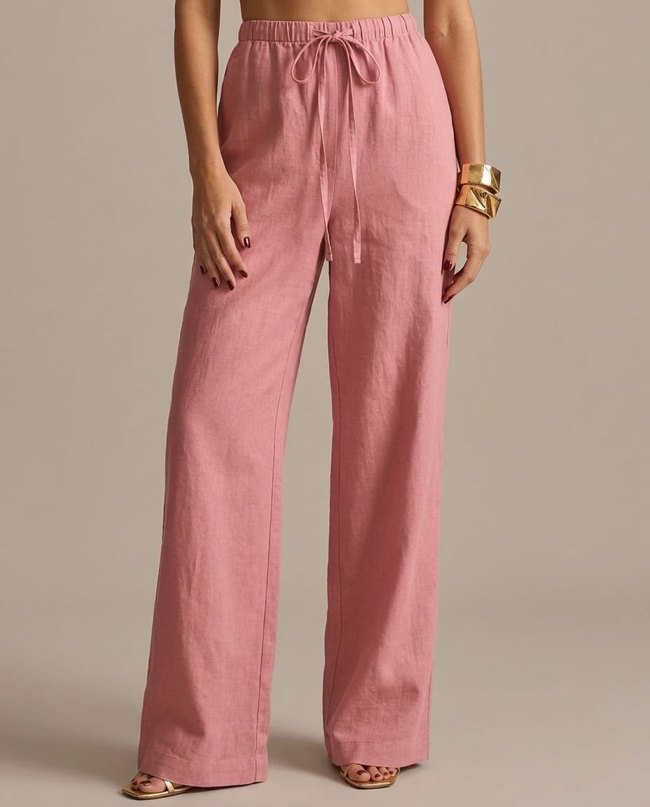 The Siena Linen Set - Pink