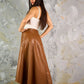 Asymmetric Leather Skirt - Hushy Wear