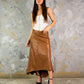 Asymmetric Leather Skirt - Hushy Wear