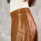 Asymmetric Leather Skirt - Hushy Wear
