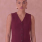 Burgundy Classic Vest Only