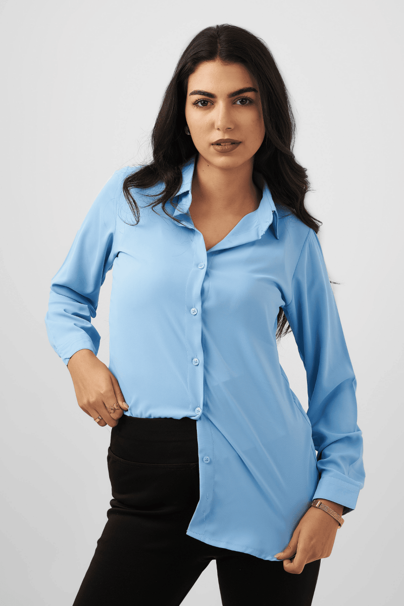 Baby Blue Basic Shirt - Hushy Wear