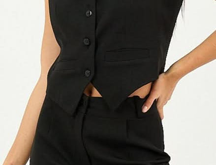 Black Classic Vest Only - Hushy Wear