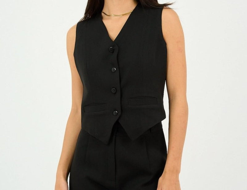 Black Classic Vest Only - Hushy Wear