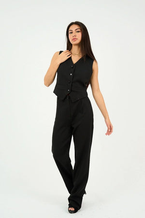 Black Classic Vest Only - Hushy Wear