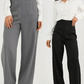 Black High - Waist Classic Trousers - Hushy Wear