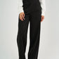 Black High - Waist Classic Trousers - Hushy Wear