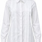 Lucia Pleated White Shirt