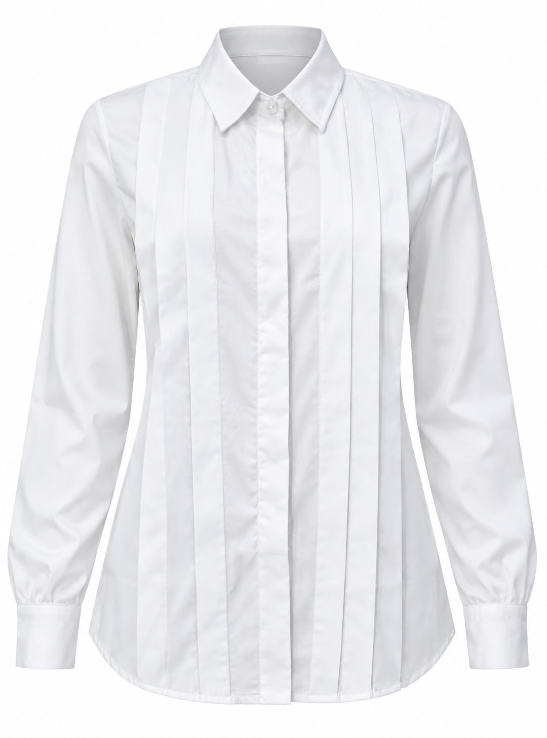 Lucia Pleated White Shirt