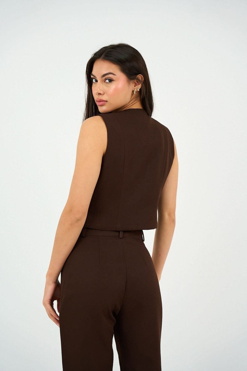 Brown Classic Vest Only - Hushy Wear