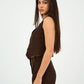 Brown Classic Vest & Pleated Straight Pants Set - Hushy Wear