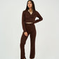 Brown Tailored Cropped Blazer - Hushy Wear