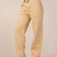 Crew Neck Pullover & Sweatpants - Set - Beige - Hushy Wear