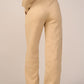 Crew Neck Pullover & Sweatpants - Set - Beige - Hushy Wear