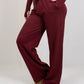 Double Zip Top – Burgundy - Hushy Wear